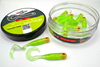 Guma Great Fish GF1 Twister 4,9cm |Glitter Light Green - Rybny- 10 szt.