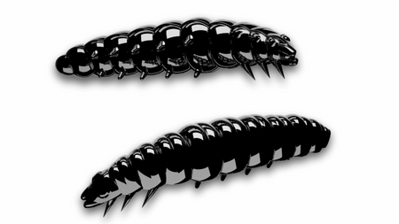 Przynęta Libra Lures Larva 4.5cm | 040 - Black | ser | 8 szt.