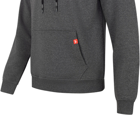 Bluza z kapturem Favorite Black logo dark grey melange | rozm. M