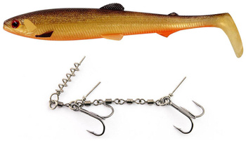 Zestaw Guma Westin BullTeez Shadtail 24cm | Gold Rush + Dozbrojka Vis Vangen