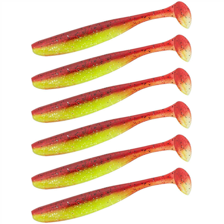 Guma Keitech Easy Shiner 4.5" | 11,43cm | #CT25T Chartreuse Silver Red | 6 szt.