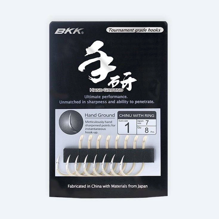 Haczyki BKK Chinu-R Hand Ground | #1/0 | 7 szt.