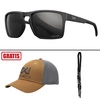 Okulary Wiley X - Founder Captivate / Polarized Black Mirror / Matte Black Frame + GRATISY!