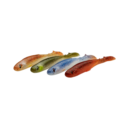 Zestaw gum Savage Gear Slender Scoop Shad 11cm | Clear Water Mix | 4szt