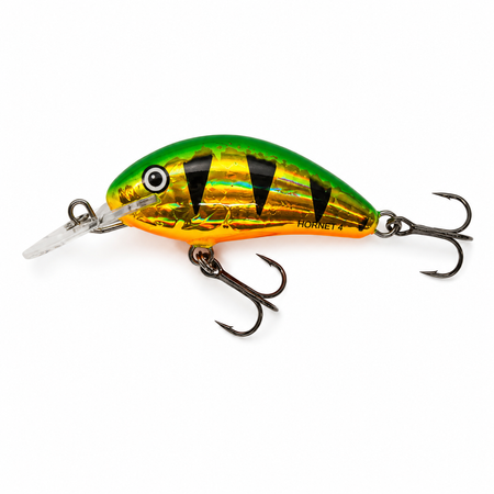Wobler Salmo Hornet 4cm | Holo Green Tiger | pływający