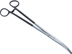 Szczypce Mikado zgumowaną rączką - zakrzywione - 16.5cm