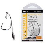 Haczyki offsetowe z obciążeniem BKK Titan Diver | #8/0 | 10,63g | 2 szt.