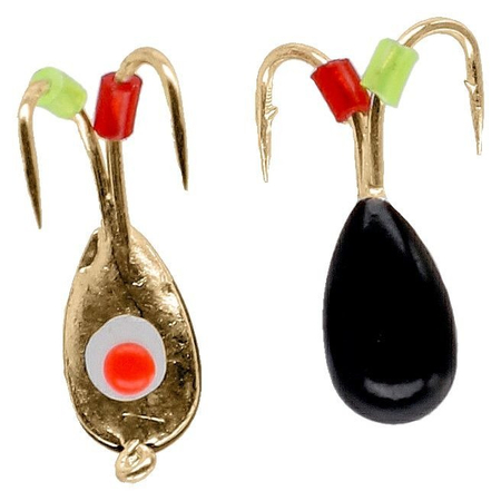 Żuczek podlodowy Mikado Ice Bug 4mm - wolfram - Czarno-złoty
