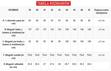 Spodniobuty wodoodporne Pros Standard | rozm. 42