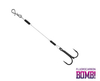 Dozbrojka Sandaczowa DELPHIN BOMB! Twisto RIGS Fluorocarbon #6/8cm - 3 szt. Do gum 13-15cm