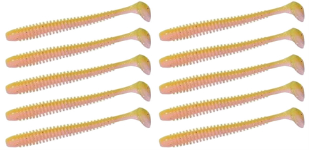 Guma Keitech Swing Impact 2.5" | 6,35cm | LT#31 Yellow/Pink | 10 szt.