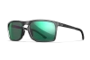 Okulary Wiley X - Axe Captivate / Green Mirror Lenses / Gloss Crystal Grey Frame + GRATISY!