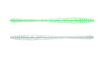 Przynęta LIBRA LURES Dying Worm 7cm - 000 - Glow UV Green - 15szt (zapach serowy)