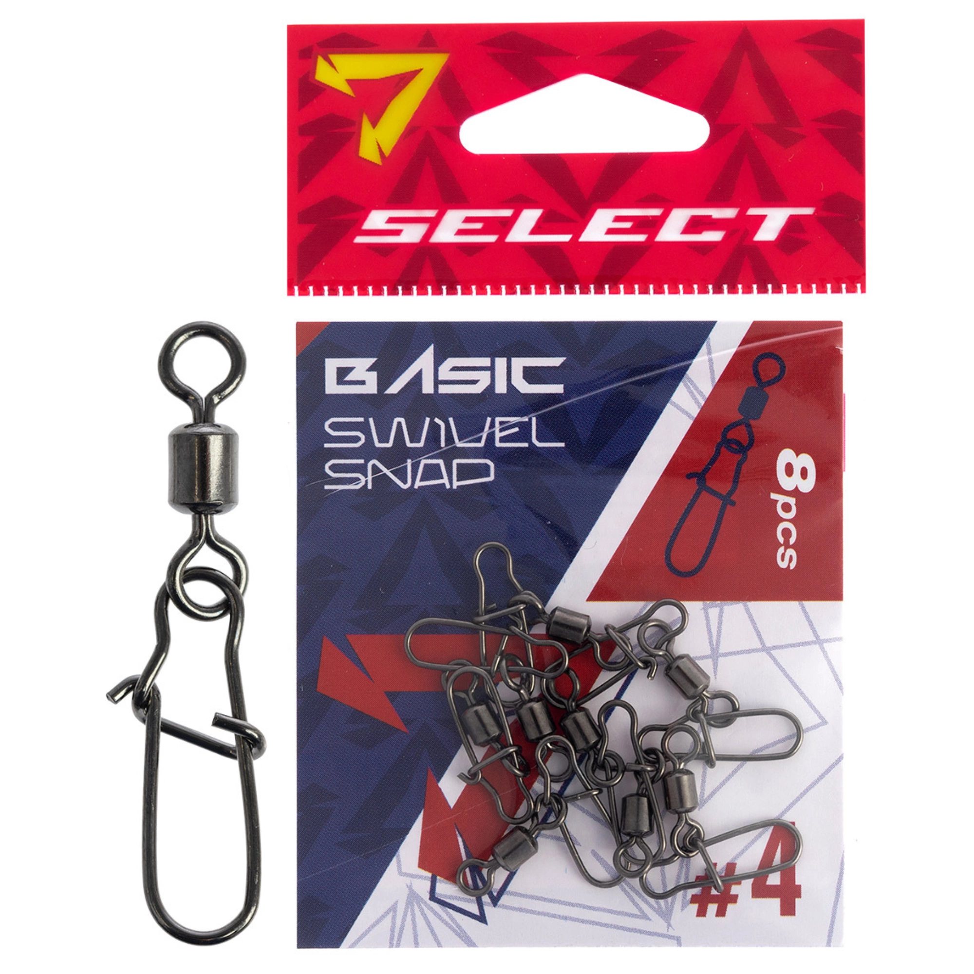 Select Agrafka z krętlikiem Basic Swivel Snap #4 (8 szt/opak)