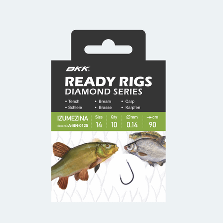 Haczyki z przyponem BKK Izumezina BN | #6 | Ø 0.20mm | 70cm