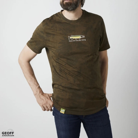 T-shirt Geoff Anderson Organic Tee | Leaf Peace Pike | S