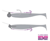 Dozbrojka Sandaczowa DELPHIN BOMB! Twisto RIGS Fluorocarbon #6/8cm - 3 szt. Do gum 13-15cm