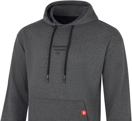 Bluza z kapturem Favorite Black logo dark grey melange | rozm. M