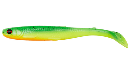 Guma Savage Gear Slender Scoop Shad 11cm | Green Yellow