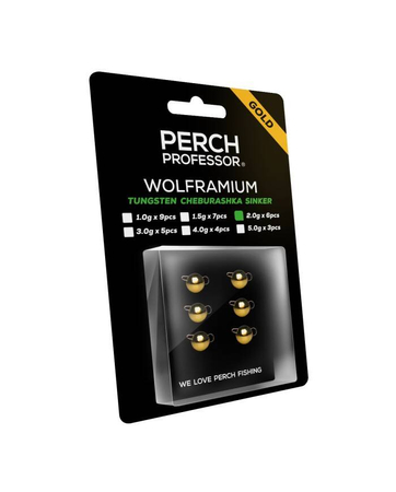 Perch Professor Wolframium czeburaszka wolframowa złota 2g - 6 szt.