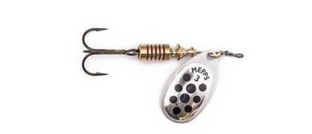 Obrotówka Mepps Aglia Decorees #3 | 6,5g | Srebrna/Czarne Kropki