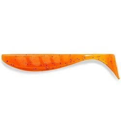 Przynęta FishUp Wizzle Shad 3" (8cm) - #049 Orange Pumpkin/Black - 8 szt.