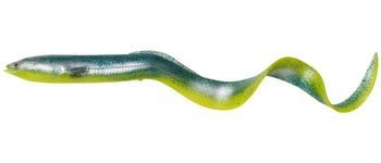 Guma SAVAGE GEAR Real Eel 15cm 12g GREEN/YELLOW/GLITTER