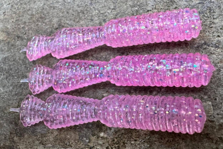 Guma Great Fish GF2 Leech 6cm | Glitter Pink | bezzapachowy | 10 szt.