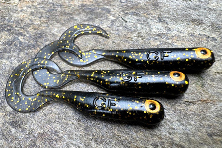 Guma Great Fish GF1 Twister 4,9cm | Black&Gold | bezzapachowy | 10 szt. | Edycja Limitowana Typ od Ryb