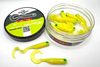 Guma Great Fish GF1 Twister 4,9cm | Yellow | rybny | 10 szt.