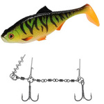 Zestaw guma Mikado MFT Roach 15cm Natural Perch + Dozbrojka Mikado Evo Stinger