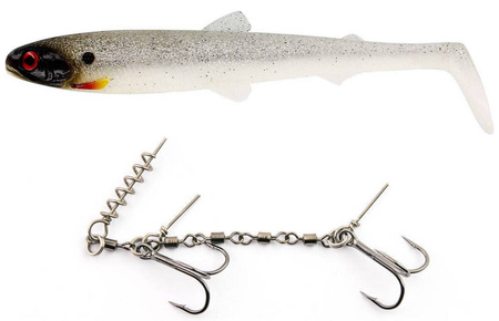 Zestaw Guma Westin BullTeez Shadtail 18cm | Glow Ghost Hunter + Dozbrojka Vis Vangen