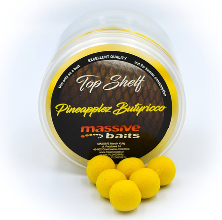 Kulki haczykowe Massive Baits Pop-Ups 14mm - 200ml - Pineapplez Butyricco
