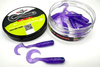 Guma Great Fish GF1 Twister 4,9cm | Glitter Light Purple | bezzapachowy | 10 szt.