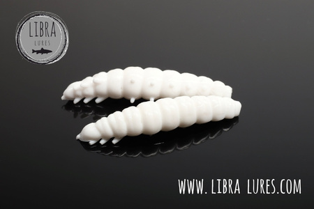 Przynęta Libra Lures Larva 4.5cm | 001 - White | brak zapachu | 8 szt.