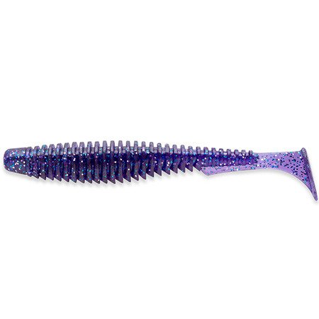 .Gumy FishUp U-Shad 6,2cm | 2,5" | #060/Dark Violet/Peacock & Silver | 9szt.