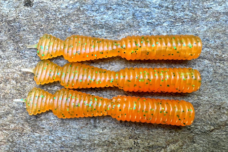 Guma Great Fish GF2 Leech 6cm | Curry | bezzapachowy | 10 szt. | Dżejsiok Special Edition