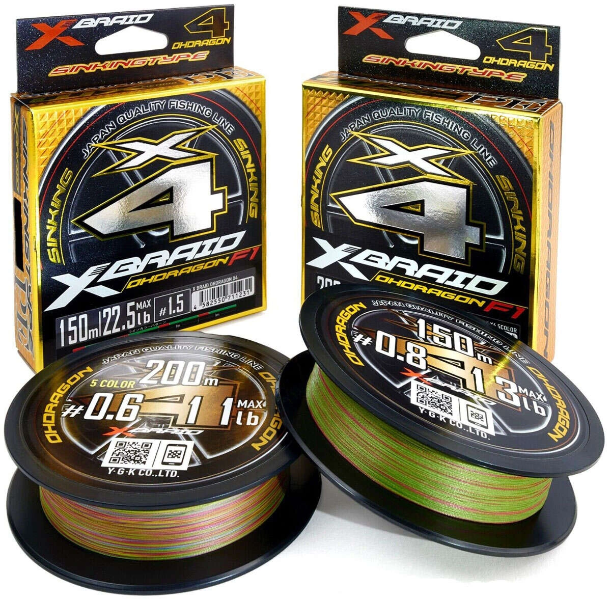 Plecionka YGK X-Braid Ohdragon X4 ss1.40 0.165mm 150m #1.0 16.5lb/7.3kg