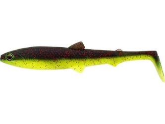 Guma WESTIN BullTeez Shadtail 12.5cm 16g Black/Chartreuse