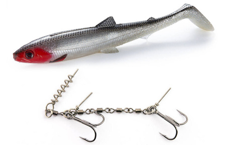 Zestaw Guma Westin BullTeez Shadtail 18cm | Redlight + Dozbrojka Vis Vangen