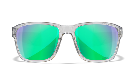 Okulary Wiley X Trek Green Mirror Gloss Crystal Light Grey Frame