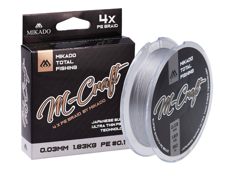 Plecionka Mikado M-Craft Braid 0,03mm | 1,83kg | 150m | steel grey 