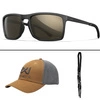 Okulary Wiley X - Axe Captivate Polarized / Tungsten Mirror Lenses / Matte Black Frame + GRATISY!