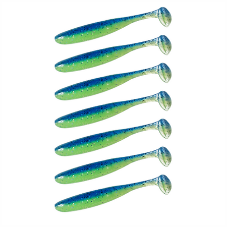 Guma Keitech Easy Shiner 4" | 10,16cm | LT#60 LT Blue X Chart | 7 szt.