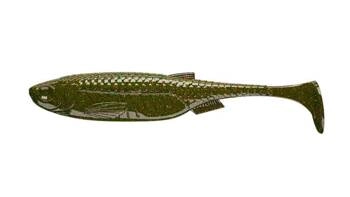 Przynęta Libra Lures Kraken Shad 2" | 5 cm | 032 - Motor Oil Green | 10 szt.