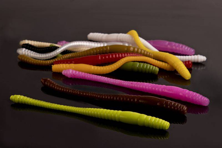 Przynęta Libra Lures Dying Worm 8cm | 017 - Bubble Gum | kryl | 12 szt.