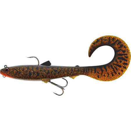 Guma Westin BullTeez Curltail R2F 16cm | Motoroil Burbot | tonący