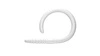 Przynęta LIBRA LURES Flex Worm 9cm- 001 - White - 10szt (bez zapachu)