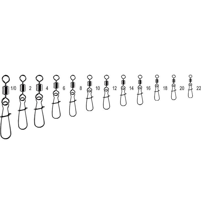 Krętlik z agrafką strong Jaxon #12 | 10 szt.
