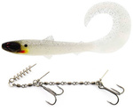 Zestaw Guma Westin BullTeez Curltail 21cm | 49g - Glow Ghost Hunter + Dozbrojka Vis Vangen